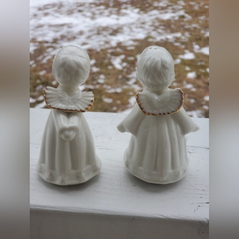 White Angel Figurines Salt And Pepper Set - Picture 2 of 8
